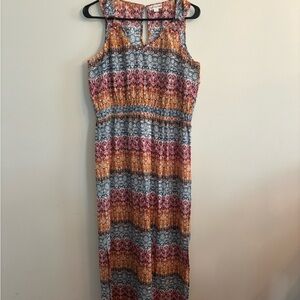Elegant Multicolor Midi Dress